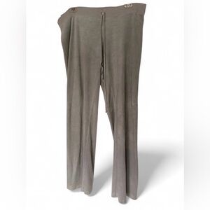 Juicy Couture Gray Taupe Wide-Leg Drawstring Pants